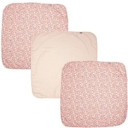Bebe-Jou 3τμχ. Πάνες μουσελίνας 70x70cm - Leopard Pink