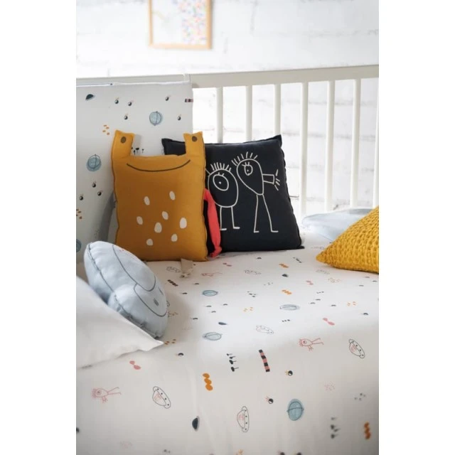 Baby Clic Σετ σεντόνια 60x120cm - Ufo