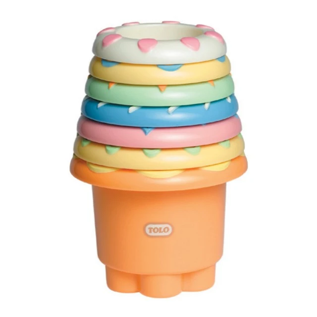 Παιχνίδι με κάδο Rainbow - Tolo Baby - 6m+