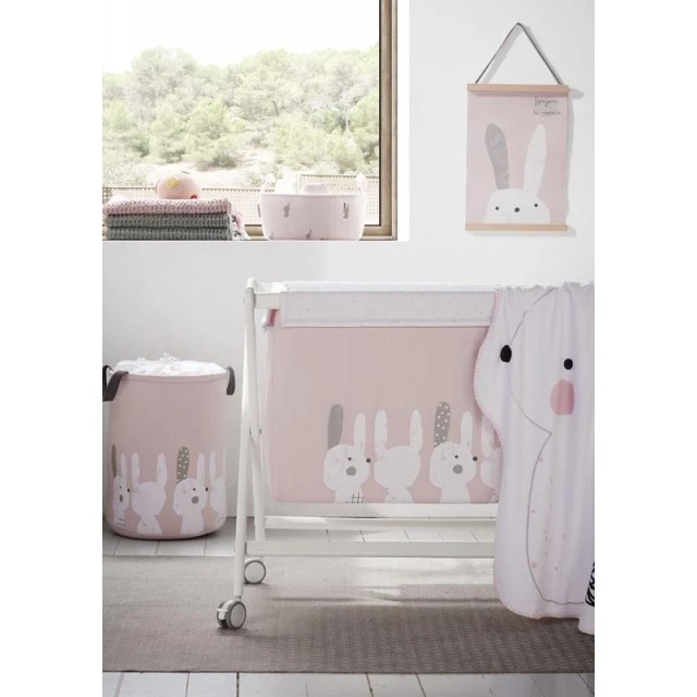 Πλεκτή Κουβέρτα Petit Praia - Bee Pink