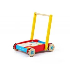 Ξύλινος περιπατητής με οικοδομήσιμες φιγούρες