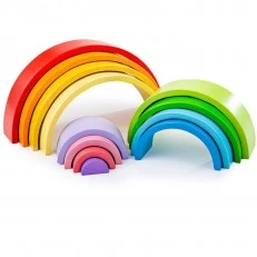 Ξύλινο παιχνίδι διαλογής - Rainbow - Large
