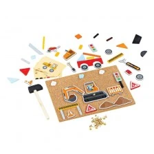 Παιχνίδι με σανίδα φελλού και σφυρί - Deluxe - Εργοτάξιο