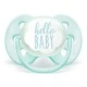 Πιπίλες Ultra Soft 0-6m μπλε με διακόσμηση Boat και Hello
