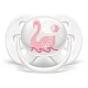 Πιπίλες Ultra Soft 0-6m σε ροζ χρώμα με Swan ντεκόρ και γράμματα