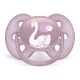 Πιπίλες Ultra Soft 6-18m ροζ με διακόσμηση Swan and Princess