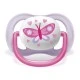 Πιπίλες Ultra Air Happy 0-6m ροζ με Butterfly and Love ντεκόρ