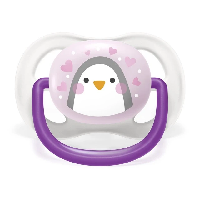 Πιπίλες Ultra Air Animals 0-6m με διακόσμηση Penguin and Bird