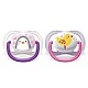 Πιπίλες Ultra Air Animals 0-6m με διακόσμηση Penguin and Bird