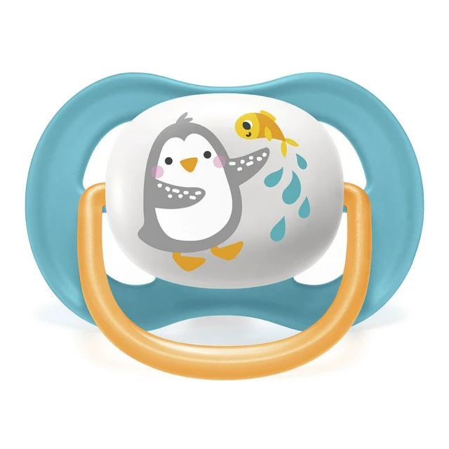 Πιπίλες Ultra Air Animals 6-18m με διακόσμηση Penguin and Turtle