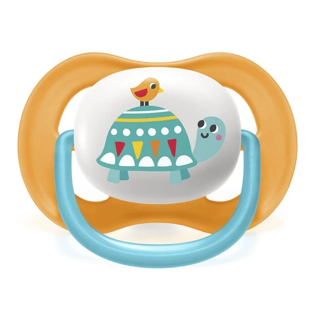 Πιπίλες Ultra Air Animals 6-18m με διακόσμηση Penguin and Turtle