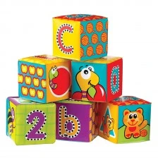 PLAYGRO Μαλακοί κύβοι μπάνιου (6 τεμ./συσκευασία) 6m+