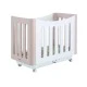 MICUNA Intelligent Παιδικό κρεβάτι-κούνια BABYSITTER 60/120 cm - λευκό/σκανδιναβικό