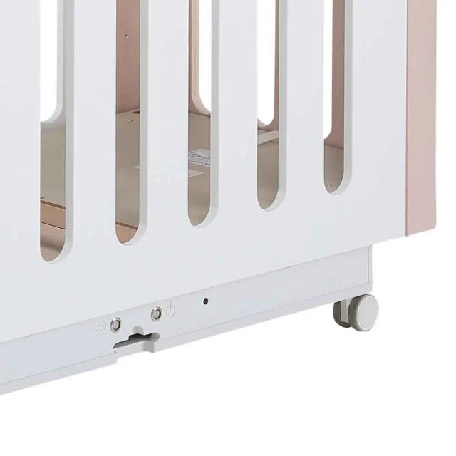 MICUNA Intelligent Παιδικό κρεβάτι-κούνια BABYSITTER 60/120 cm - λευκό/σκανδιναβικό
