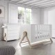 Παιδικό κρεβάτι MICUNA Transforming BIG SWING COT, 70/140 cm - λευκό/σκανδιναβικό
