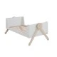Παιδικό κρεβάτι MICUNA Transforming BIG SWING COT, 70/140 cm - λευκό/σκανδιναβικό