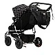 Τσάντα καροτσιού Mountain Buggy Double, μαύρο /περιλαμβάνει πατάκι και κρίκους νεογέννητου/