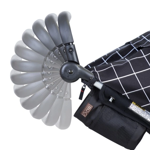 Καρότσι διδύμων Duet V3 Grid (καρό μαύρο και άσπρο)