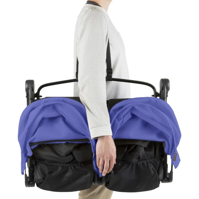 Mountain Buggy Καρότσι για δύο παιδιά Nano DUO Nautical (μαύρο και μπλε)