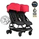 Mountain Buggy Καρότσι για δύο παιδιά Nano DUO Ruby (μαύρο και κόκκινο)