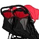 Mountain Buggy Καρότσι για δύο παιδιά Nano DUO Ruby (μαύρο και κόκκινο)