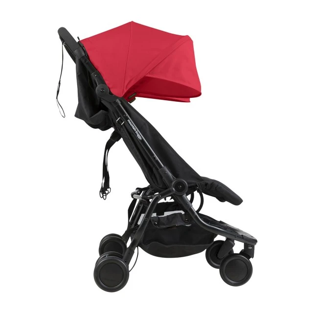 Mountain Buggy Καρότσι για δύο παιδιά Nano DUO Ruby (μαύρο και κόκκινο)