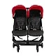 Mountain Buggy Καρότσι για δύο παιδιά Nano DUO Ruby (μαύρο και κόκκινο)