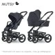 Mutsy NIO North Black PACKAGE Σασί με κάθισμα + Bassinet για νεογέννητο