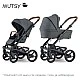 Mutsy NIO North Grey PACKAGE Σασί με κάθισμα + Bassinet για νεογέννητο