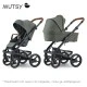 Mutsy NIO Sea Green PACKAGE Σασί με κάθισμα + Bassinet για νεογέννητο