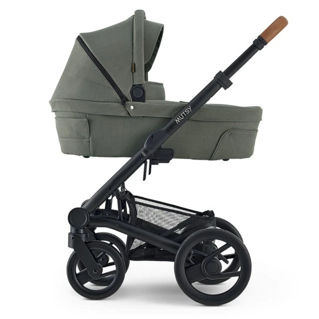 Mutsy NIO Sea Green PACKAGE Σασί με κάθισμα + Bassinet για νεογέννητο