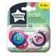 Tommee Tippee ορθοδοντικές πιπίλες FUN STYLE, 0-6μ, 2 τεμ., Γάτα/Κοτόπουλο