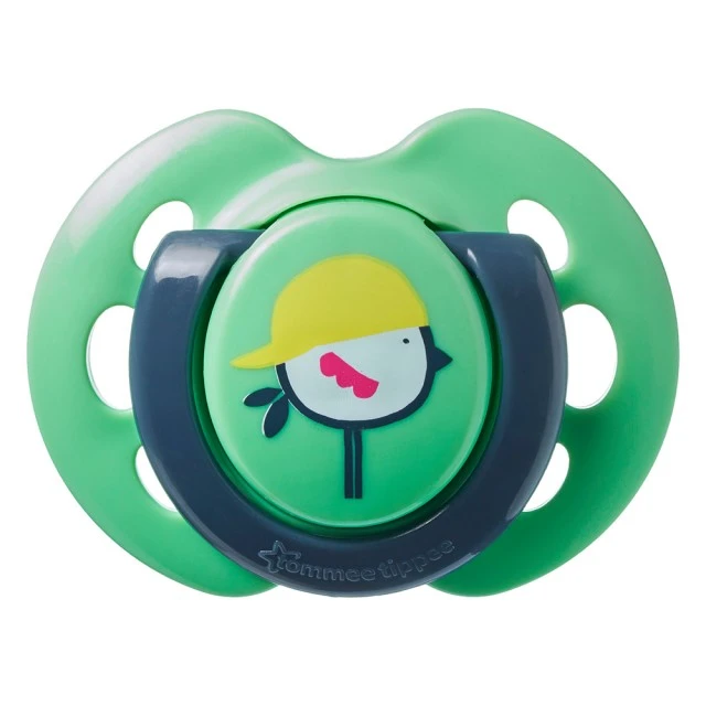 Tommee Tippee ορθοδοντικές πιπίλες FUN STYLE, 0-6μ, 2 τεμ., Σκύλος/Κοτόπουλο