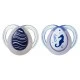 Ορθοδοντικές πιπίλες Tommee Tippee NIGHT TIME 0-6m, 2 τμχ/συσκευασία, Seahorse