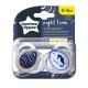 Ορθοδοντικές πιπίλες Tommee Tippee NIGHT TIME 0-6m, 2 τμχ/συσκευασία, Seahorse