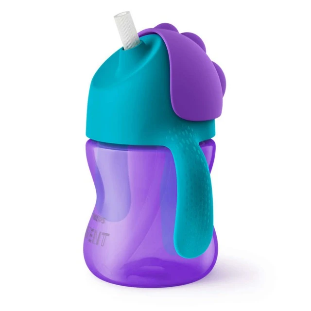 Philips AVENT Κούпа με καλαμάκι 200 ml, με χερούλια, 9м+, ΜΩΒ