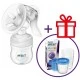 Χειροκίνητη αντλία μητρικού γάλακτος Comfort + GIFT 5 δοχεία VIA SCF330/20+619