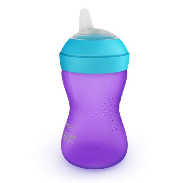 Philips AVENT Αντισταγονική κούπα με μαλακό στόμιο, 300 ml, 9м+, μωβ