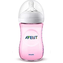 Μπουκάλι Natural 260 ml 1m+ ροζ