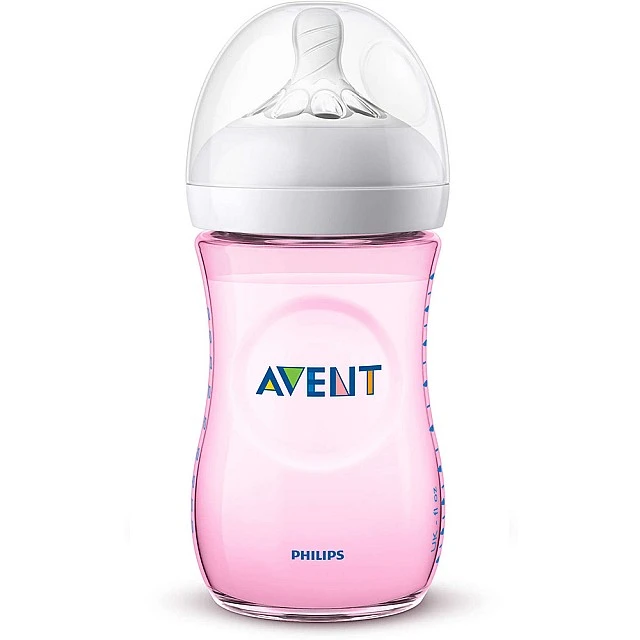 Μπουκάλι Natural 260 ml 1m+ ροζ