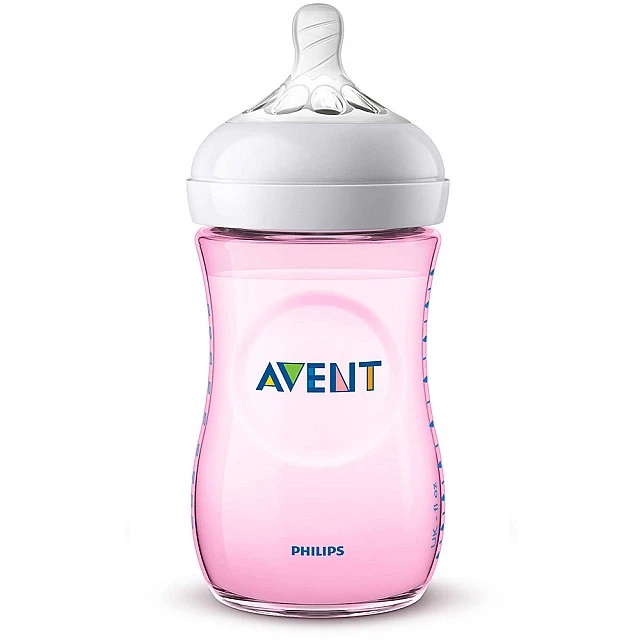 Μπουκάλι Natural 260 ml 1m+ ροζ