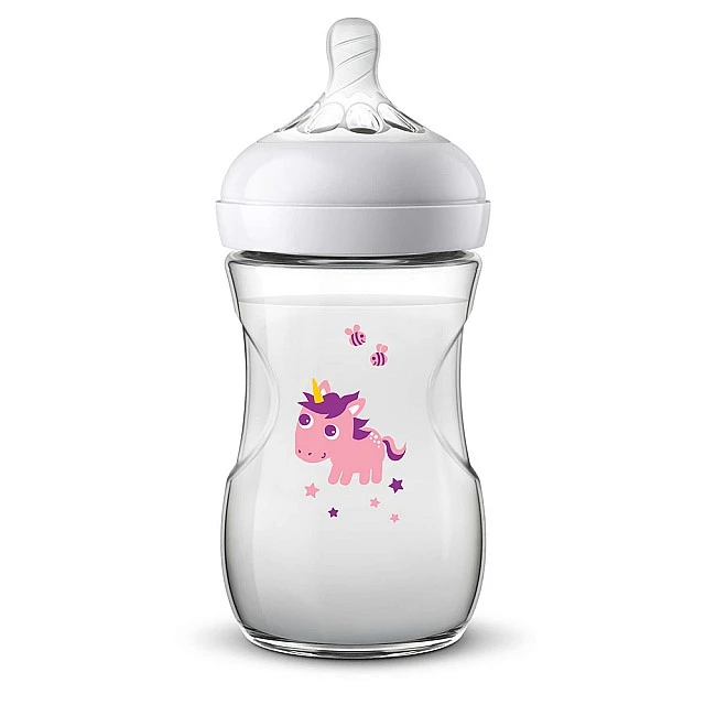 Μπουκάλι Natural 260 ml 1m+ με ντεκόρ Unicorn