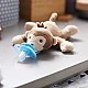 Πιπίλα Ultra Soft 0-6m με λούτρινο παιχνίδι Monkey