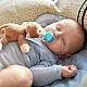 Πιπίλα Ultra Soft 0-6m με λούτρινο παιχνίδι Monkey