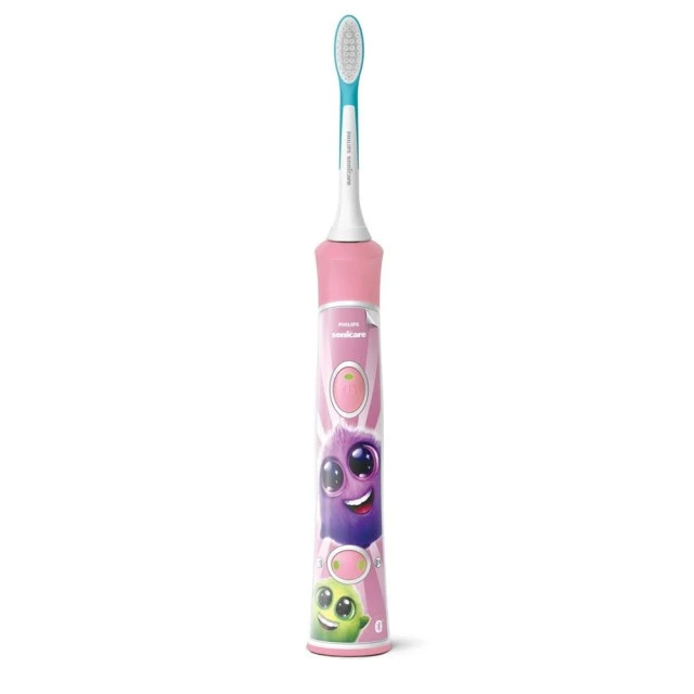 Παιδική οδοντόβουρτσα ForKids με ροζ χρώμα Bluetooth με 2 κεφαλές