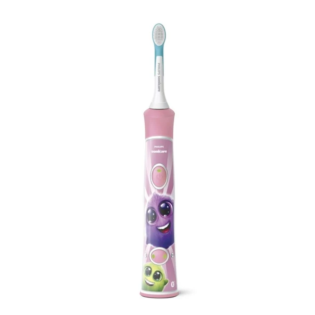 Παιδική οδοντόβουρτσα ForKids με ροζ χρώμα Bluetooth με 2 κεφαλές
