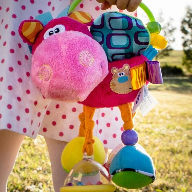 PLAYGRO Rattle Horse Hop Trop, 3m+, Ροζ