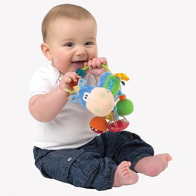 PLAYGRO Rattle the horse Hop Trop, 3m+, Blue