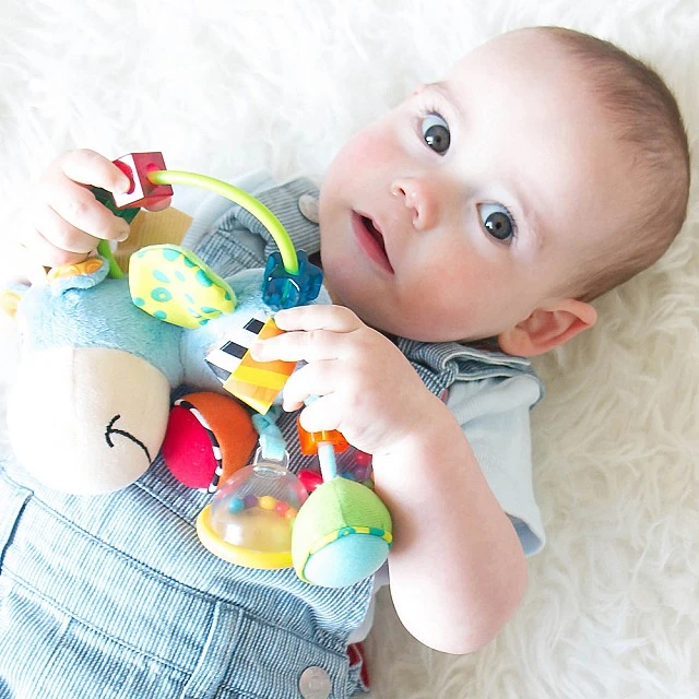 PLAYGRO Rattle the horse Hop Trop, 3m+, Blue