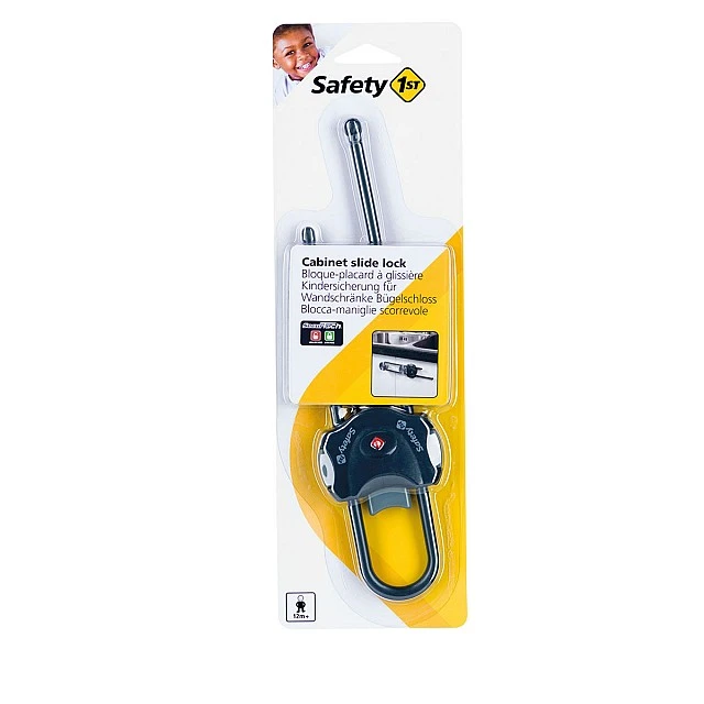 SAFETY 1ST Συσκευή κλειδώματος για ντουλάπι με χρώμα slide - γκρι